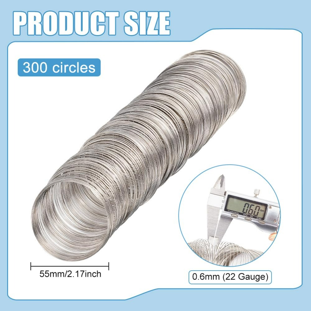 300 Loop Jewelry Wire Memory B - Memory Wire Bracelet 评论和价格
