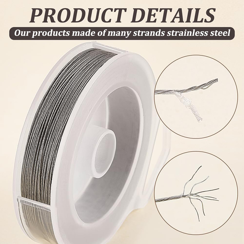 30M/Roll Stainless Steel Beadi - Jewelry Making Thread 评论和价格