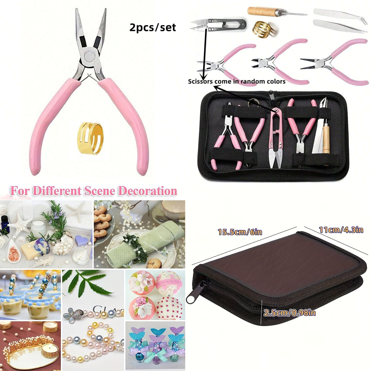 8pcs/set,2pcs/set Pink Senior  - Jewelry Making For Seniors 评论和价格
