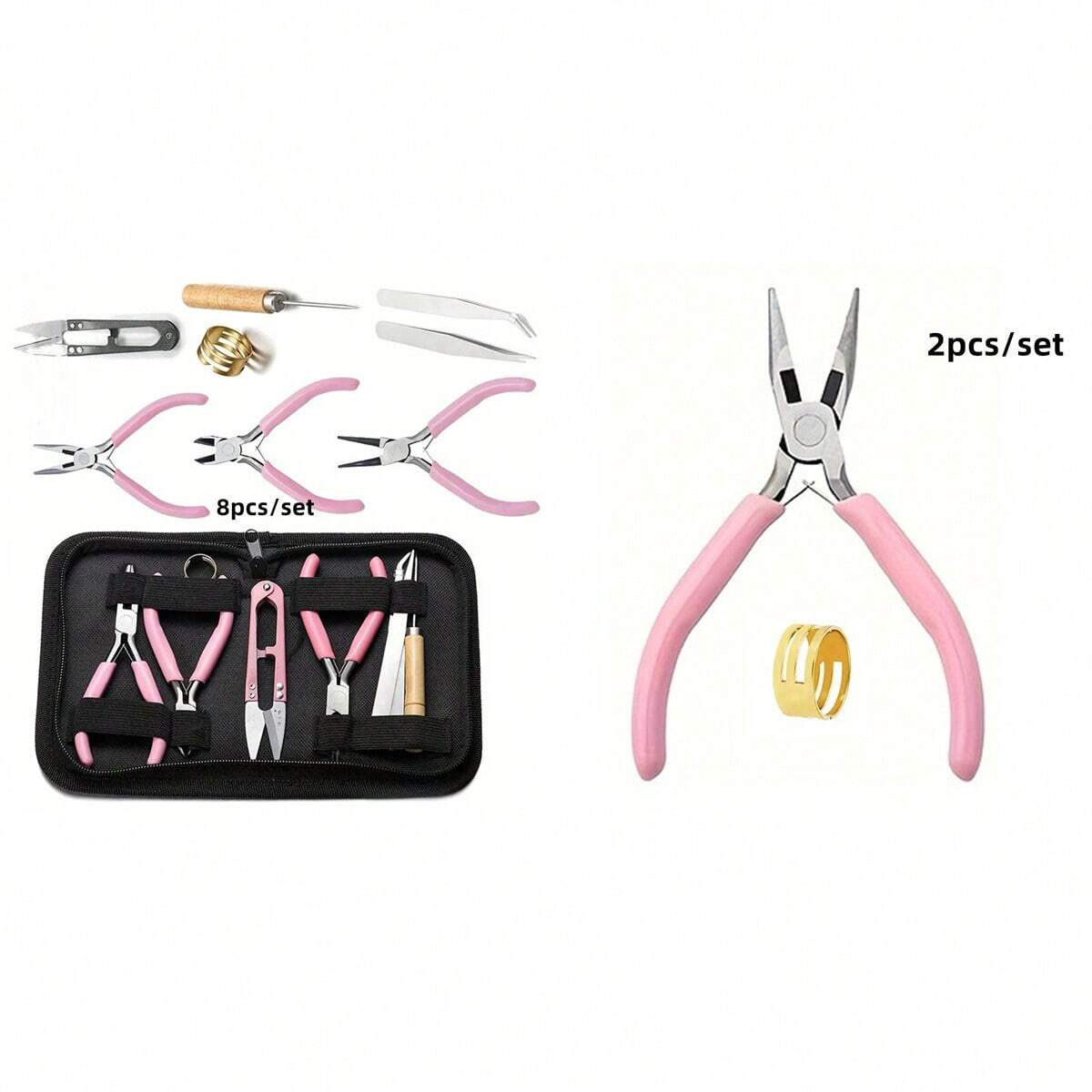 8pcs/set,2pcs/set Pink Senior  - Jewelry Making For Seniors 评论和价格