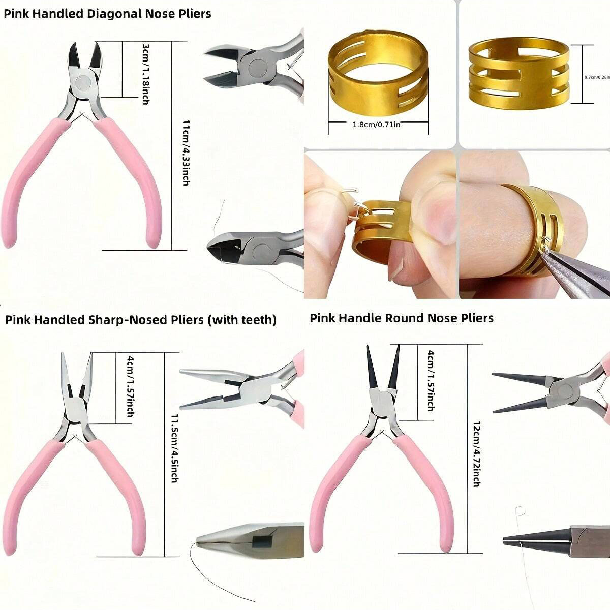 8pcs/set,2pcs/set Pink Senior  - Jewelry Making For Seniors 评论和价格