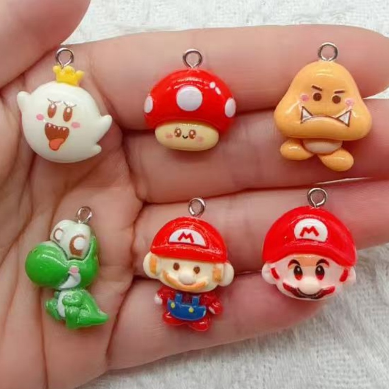 10pcs resin cartoon pendant, D - Jewelry Making Factory 评论和价格