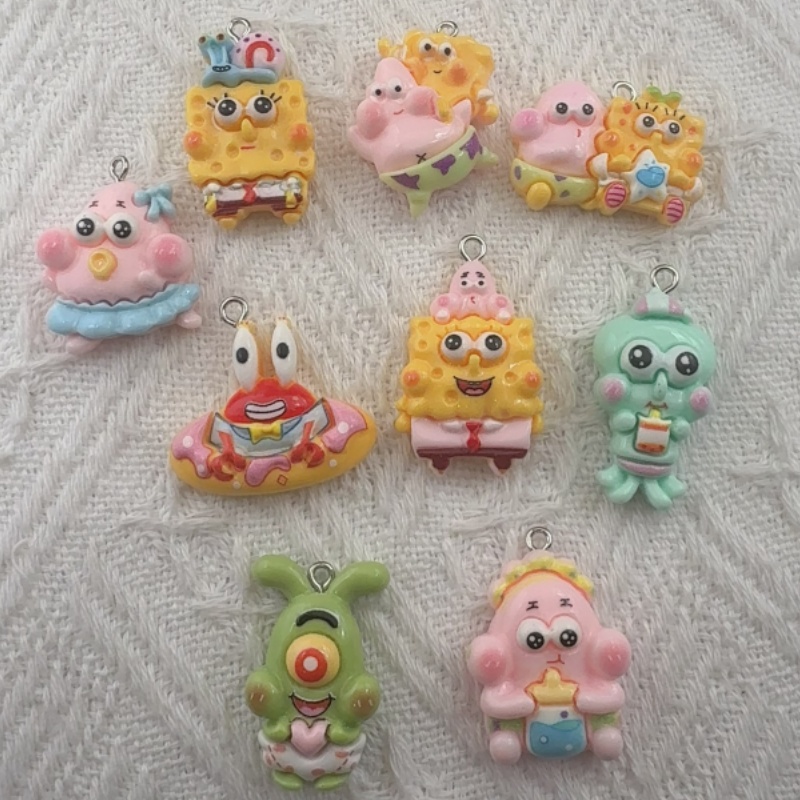 10pcs cartoon resin pendant, D - Jewelry Making Factory 评论和价格