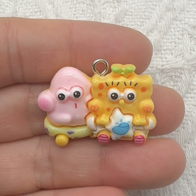10pcs cartoon resin pendant, D - Jewelry Making Factory 评论和价格