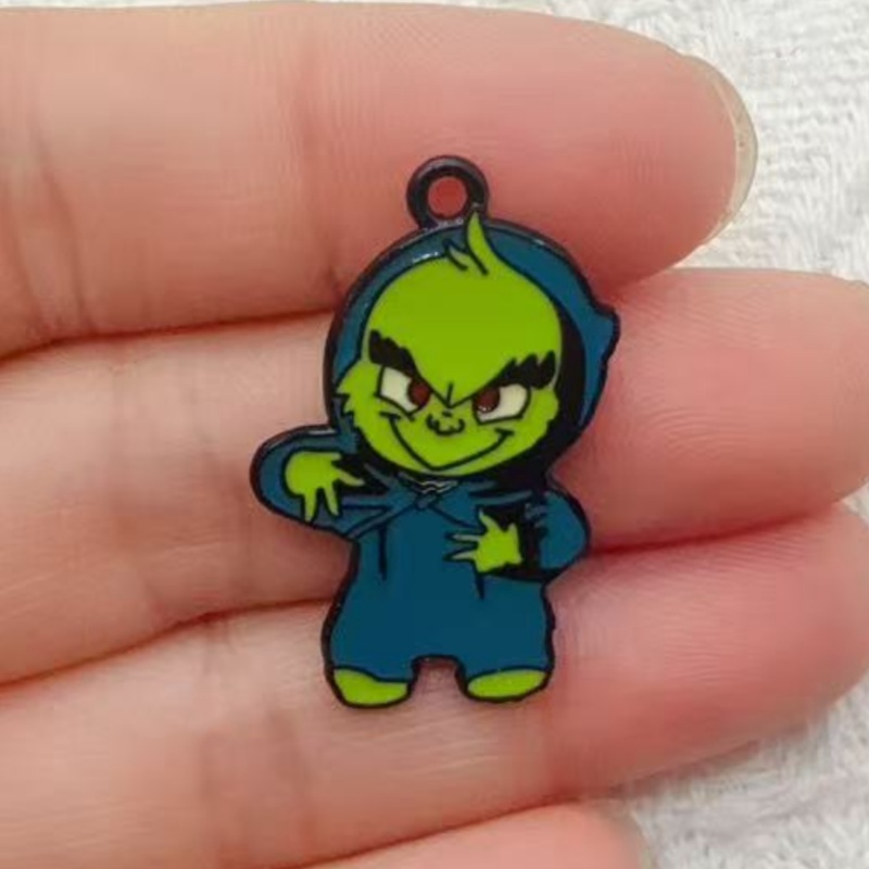 10pcs alloy drip oil cartoon C - Jewelry Making Factory 评论和价格