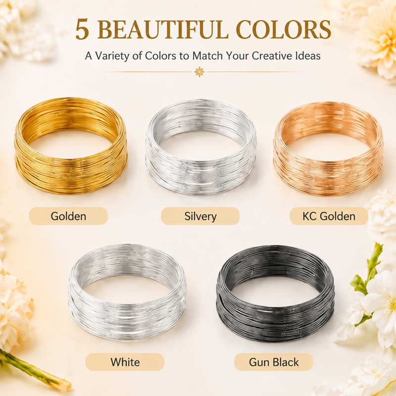 Alloy Memory Wire Multi-Color  - Memory Wire Bracelet 评论和价格