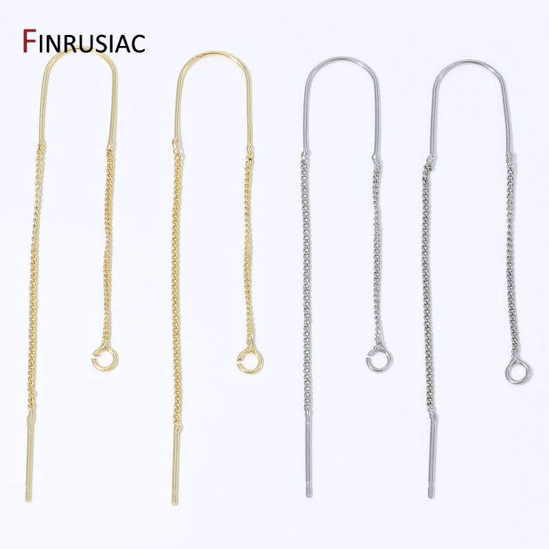 18K Gold Plated Brass Long Tas - Jewelry Making Thread 评论和价格