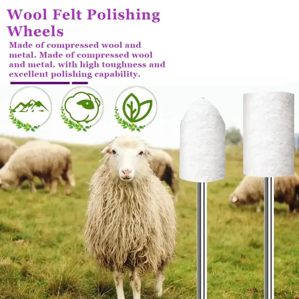 80PCS Wool Felt Buffing Wheel  - Jewelry Making Tools 评论和价格