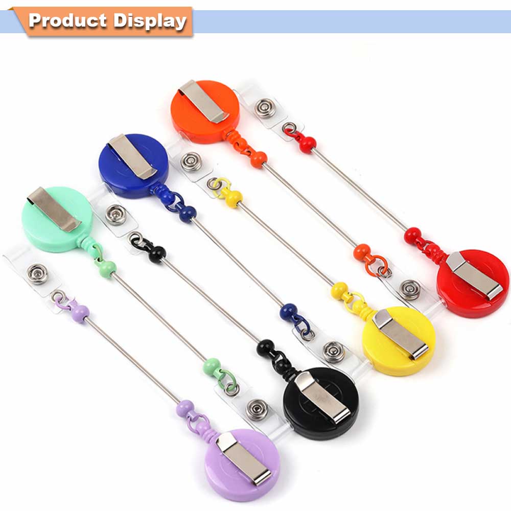 1-3 Pcs Beadable Badge Reels w - Jewelry Making Parts 评论和价格