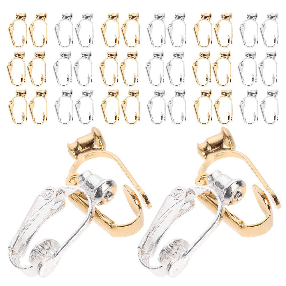 40Pcs Earring Clip Converter N - Jewelry Making Tools 评论和价格