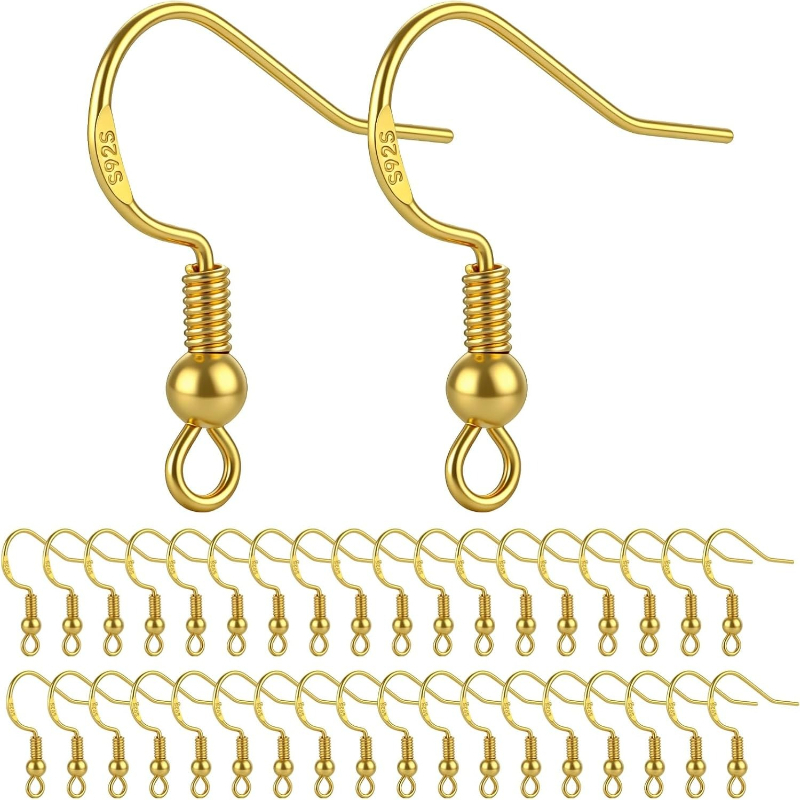 50pcs Gold Plated 925 Silver T - Jewelry Making Thread 评论和价格