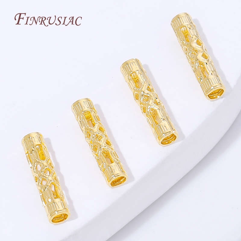 18K Gold Plated Long Tube Spac - Jewelry Making Youtube 评论和价格