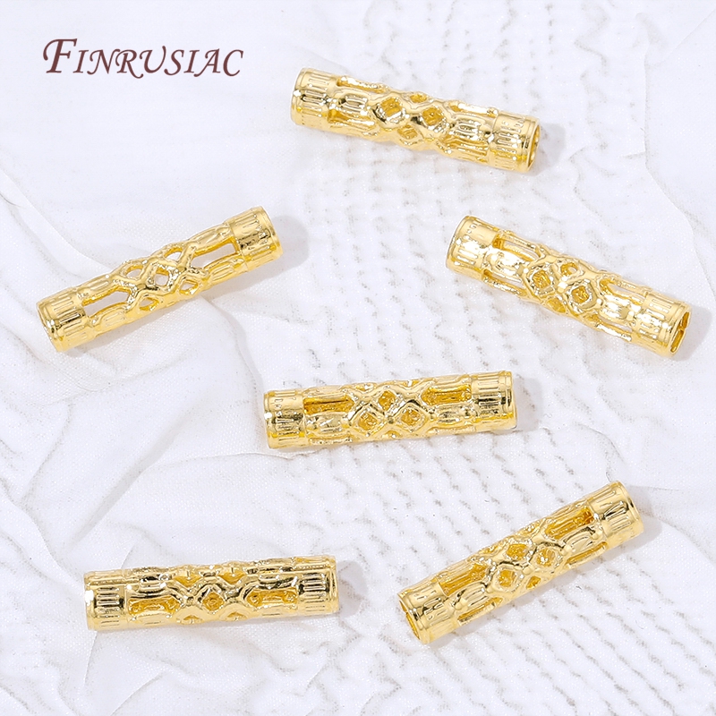 18K Gold Plated Long Tube Spac - Jewelry Making Youtube 评论和价格