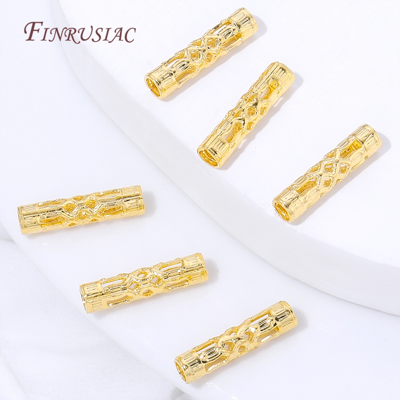 18K Gold Plated Long Tube Spac - Jewelry Making Youtube 评论和价格