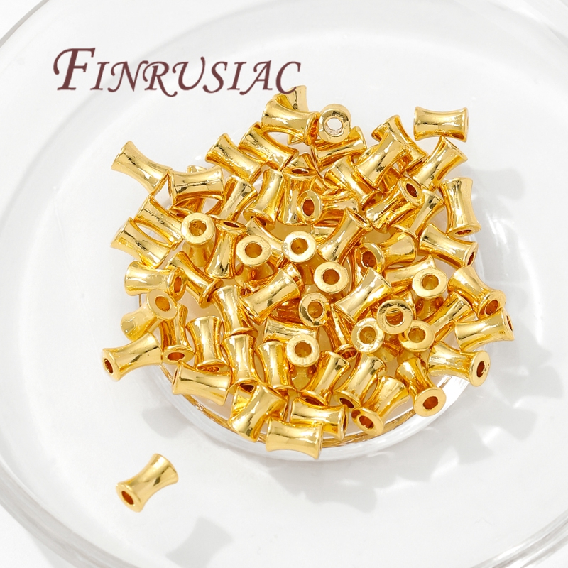 18K Gold Plated Brass Tube Bea - Jewelry Making Youtube 评论和价格