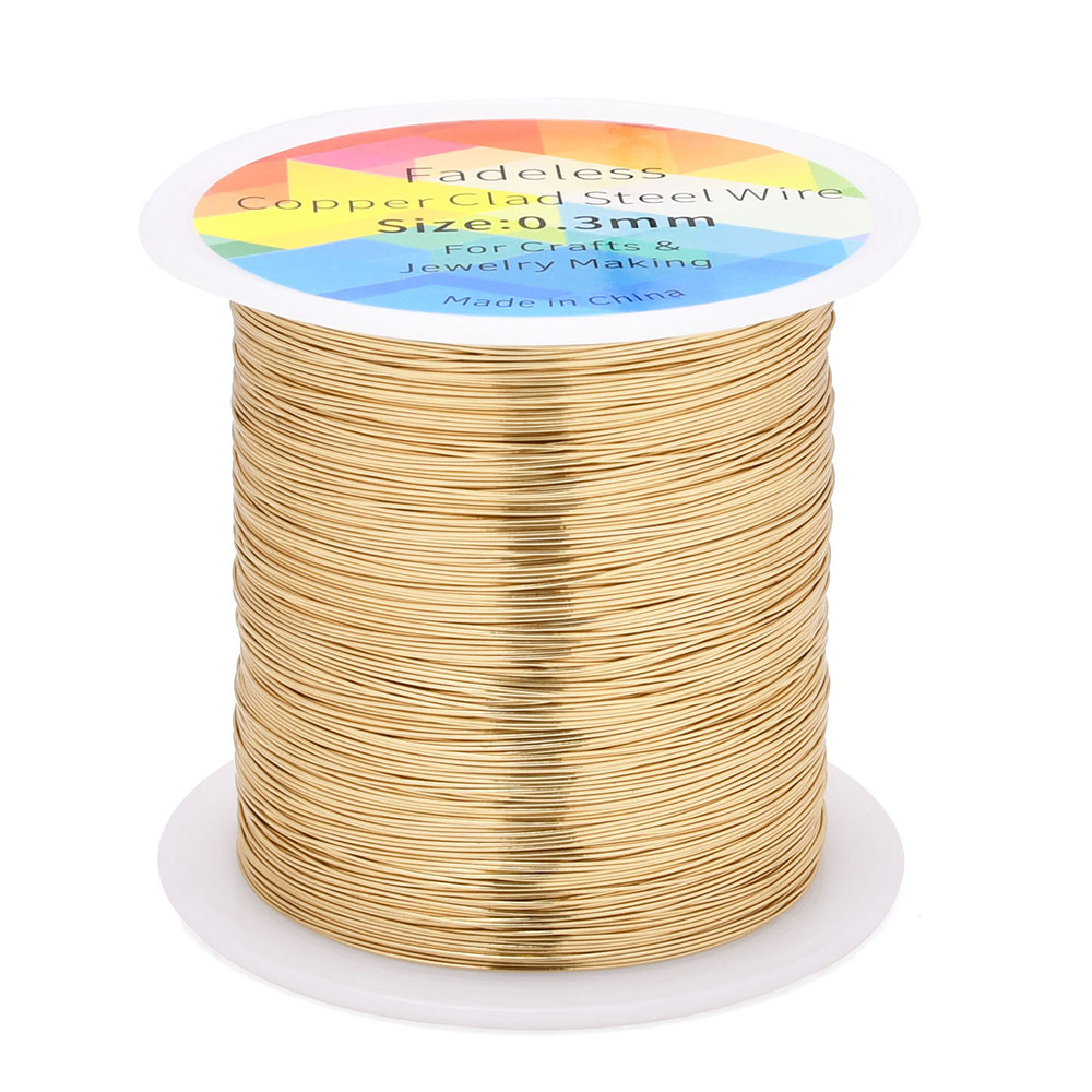 100m/328ft Fadeless Copper Cla - Jewelry Making Thread 评论和价格