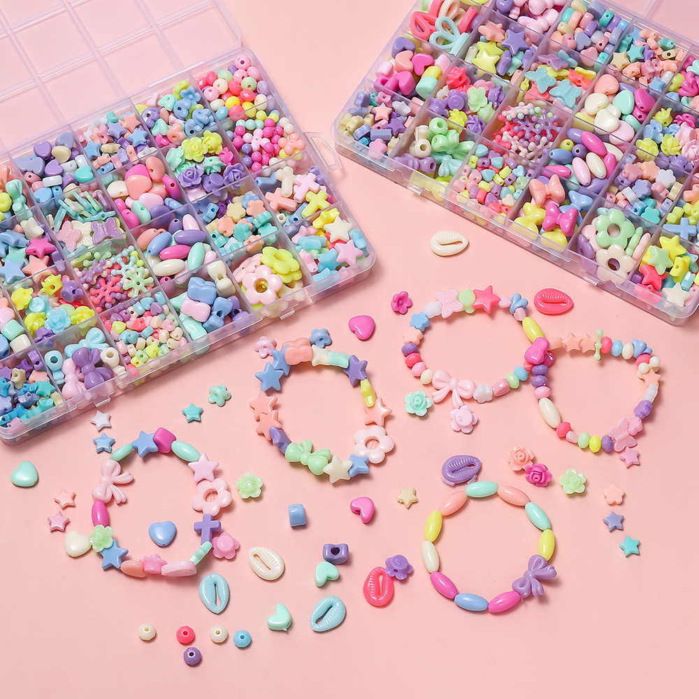 1 Box Colorful Acrylic Pony Be - Jewelry Making Tutorials 评论和价格