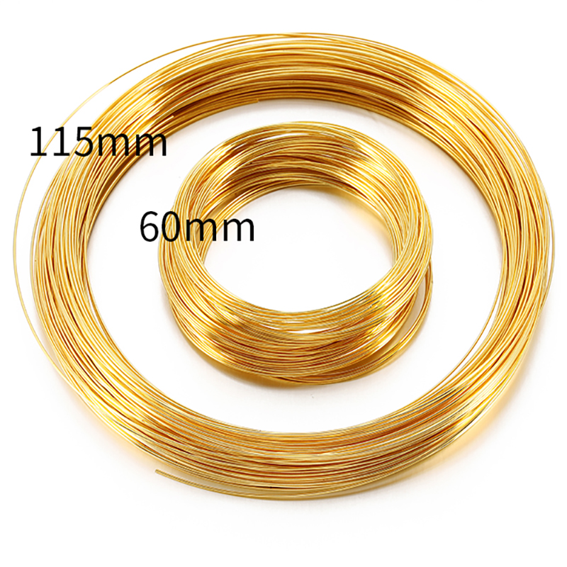 100 Loops Gold Steel Color Mem - Memory Wire Bracelet 评论和价格