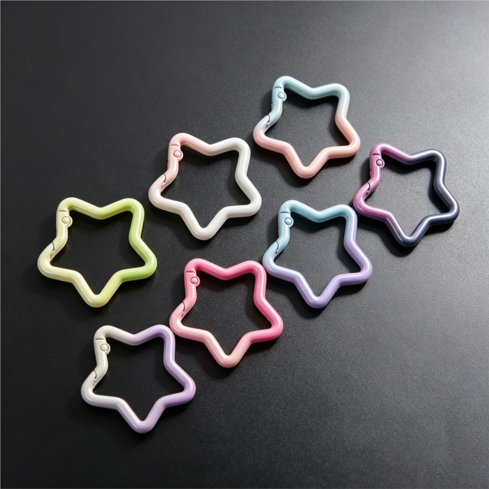 5PCS Gradient Star Shape Sprin - Jewelry Making Basics 评论和价格
