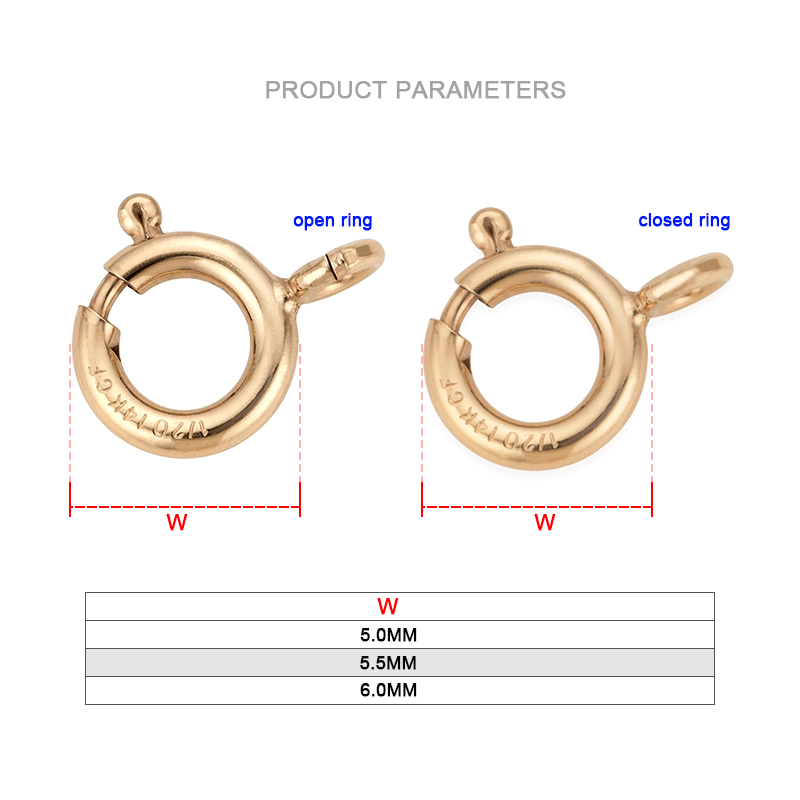 14K Gold Filled Spring Ring Cl - Jewelry Making Basics 评论和价格