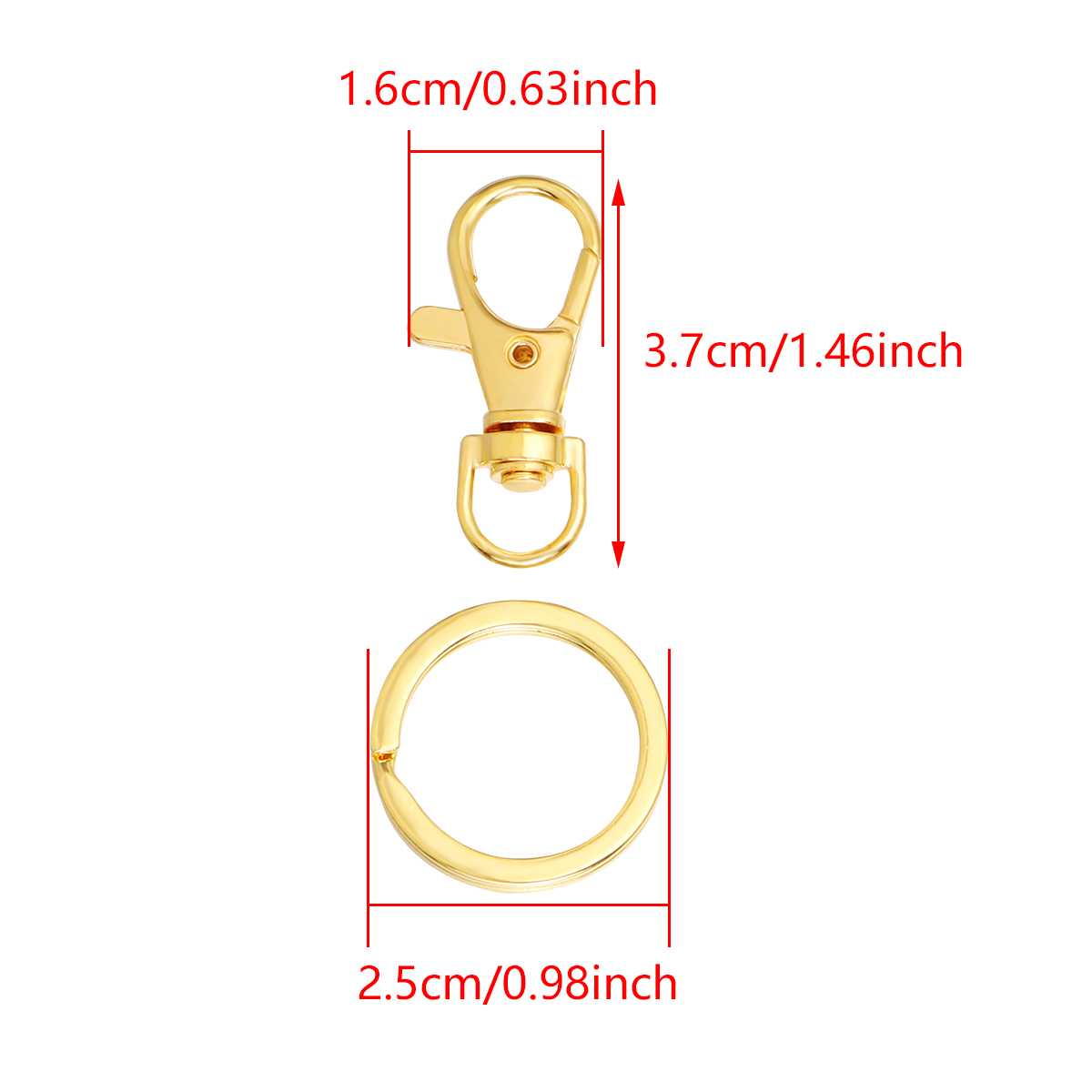 10Sets Alloy Swivel Lobster Cl - Jewelry Making Basics 评论和价格